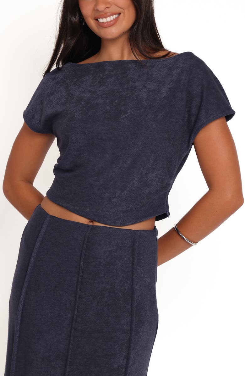 Petal & Pup Aria Terry Cloth Crop Top & Maxi Skirt Set, Alternate, color, 