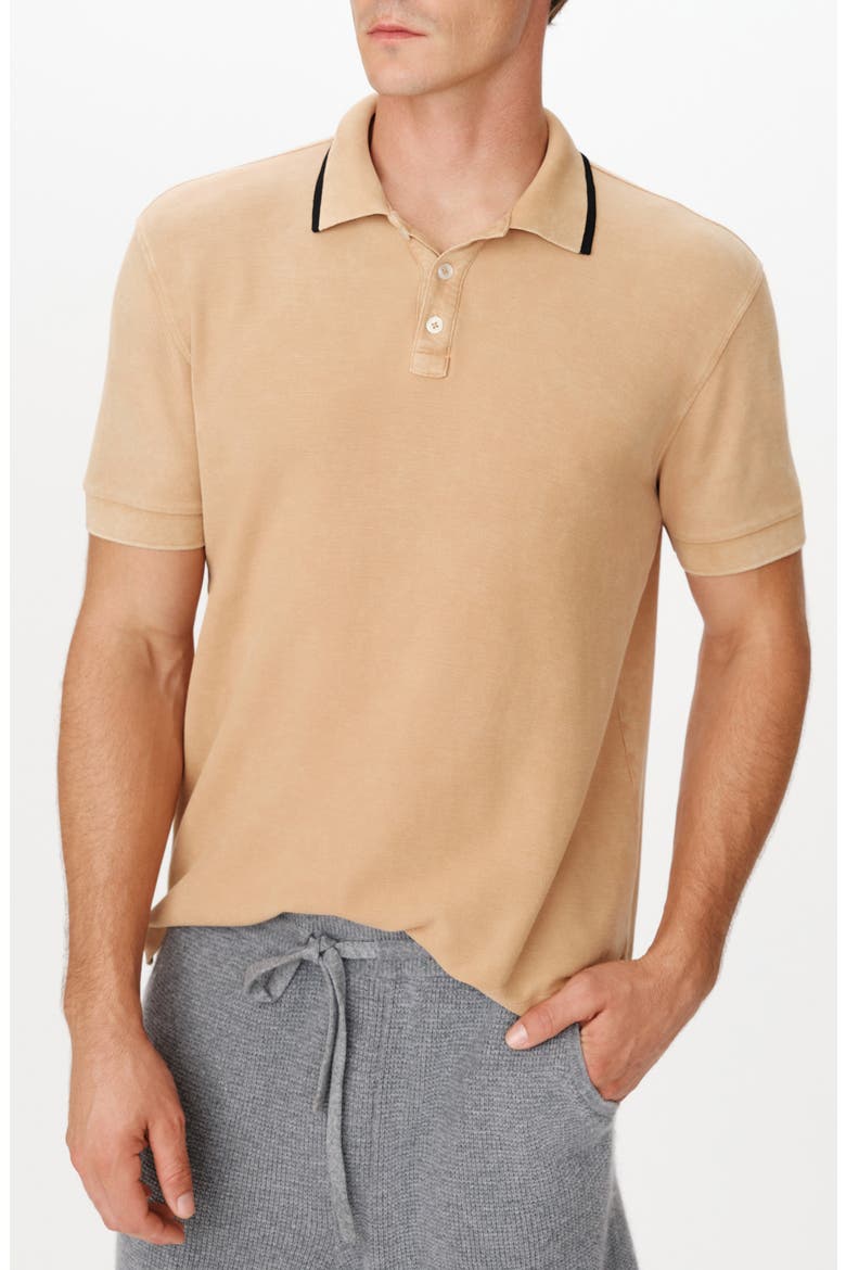 Chroma Wash Pima Cotton Piqué Polo, Main, color, DESERT TAN