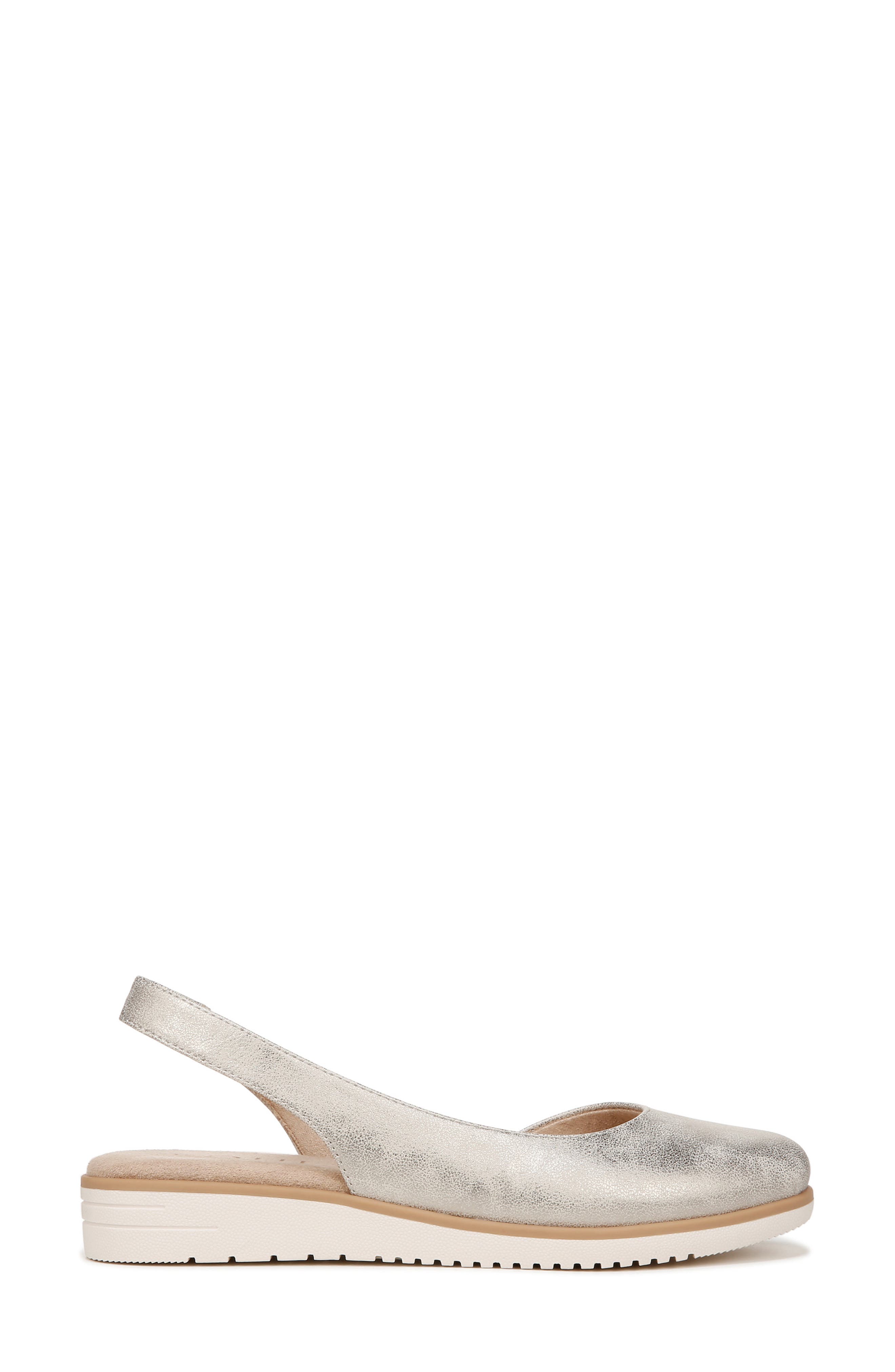 Idea Slingback Flat - Wide Width Available, Alternate, color, LIGHT GOLD