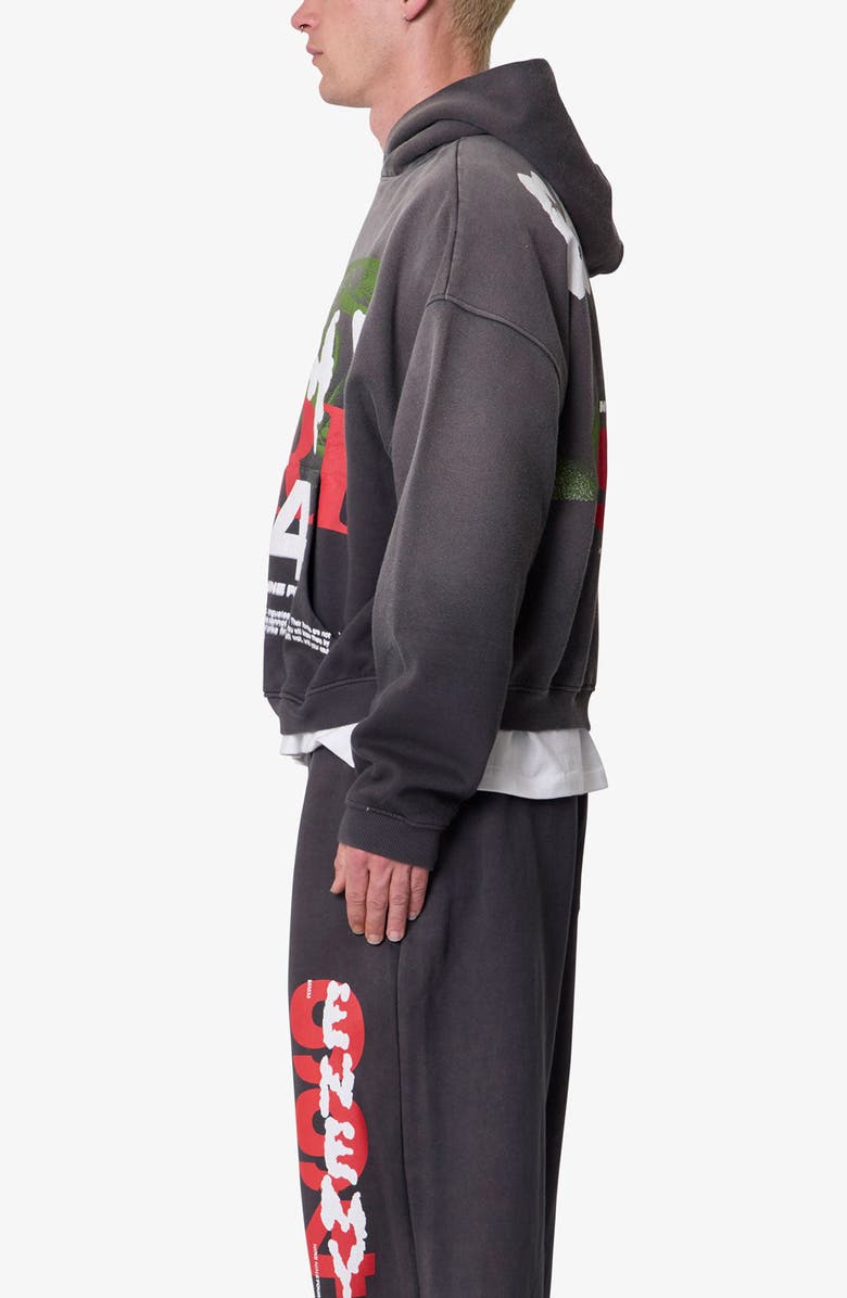 mnml Enemy Oversize Cotton Pullover Hoodie, Alternate, color, 
