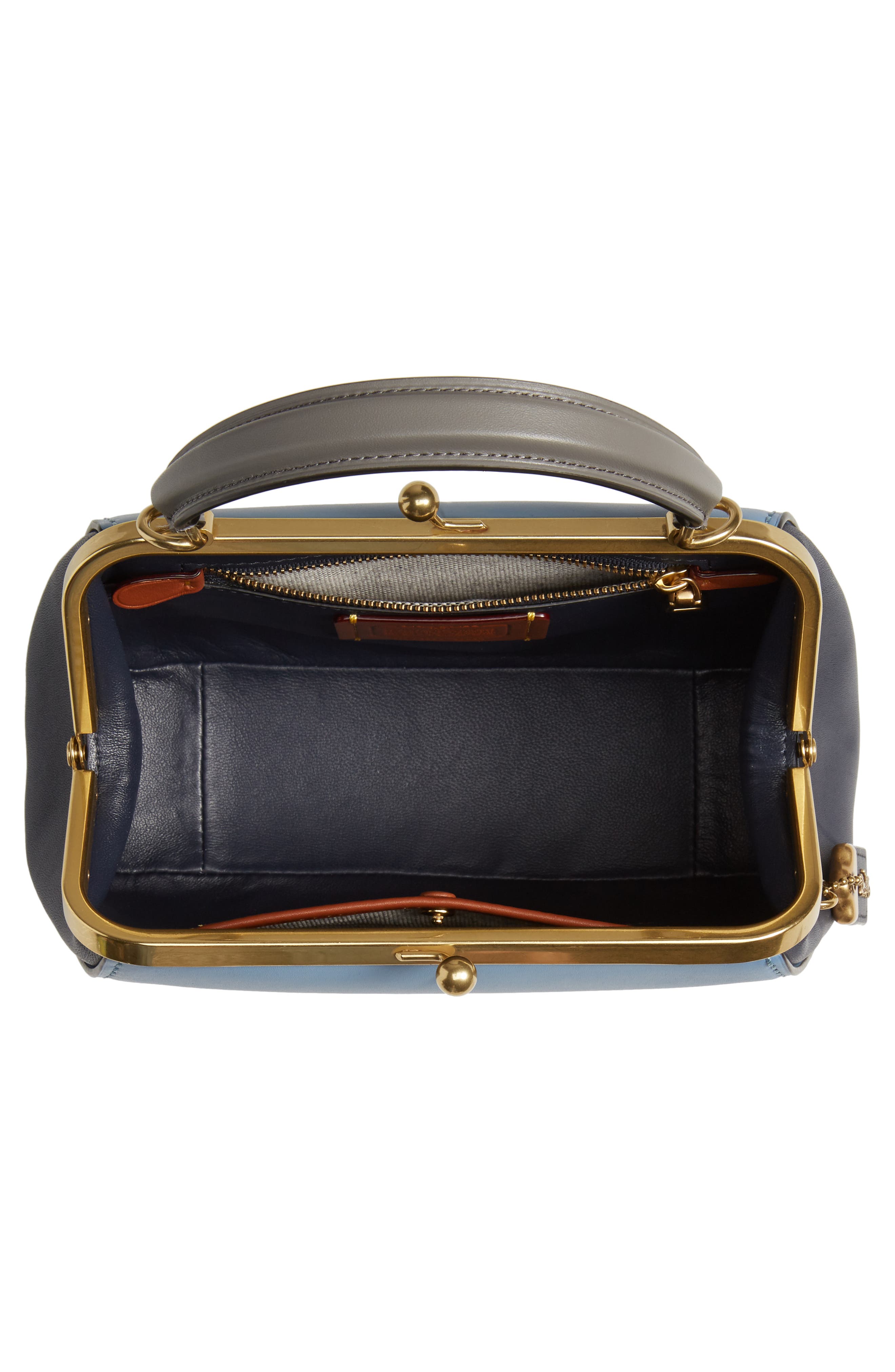 COACH Frame 23 Colorblock Leather Shoulder Bag, Alternate, color, 