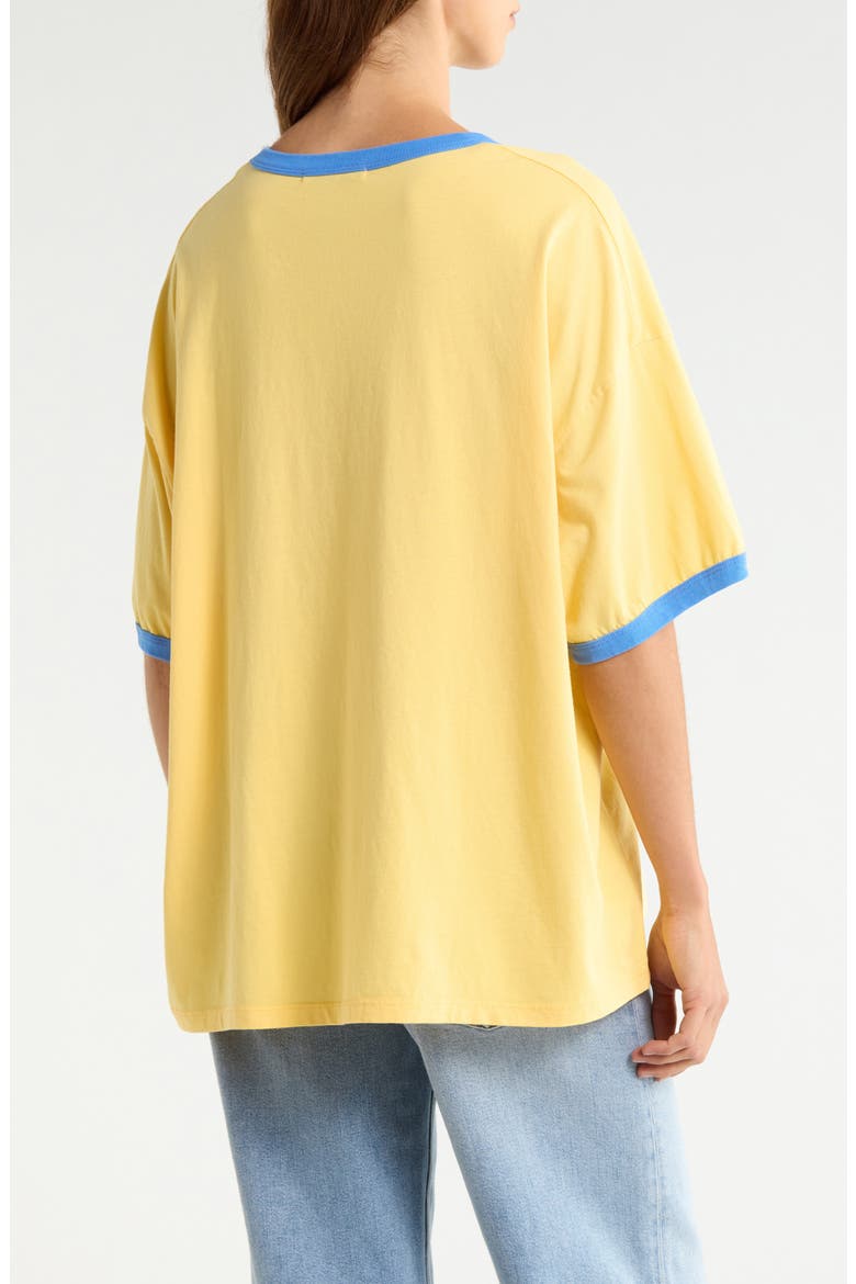 Brazil World Cup Graphic Cotton Ringer T-Shirt, Alternate, color, HOLLYWOOD GOLD COMBO