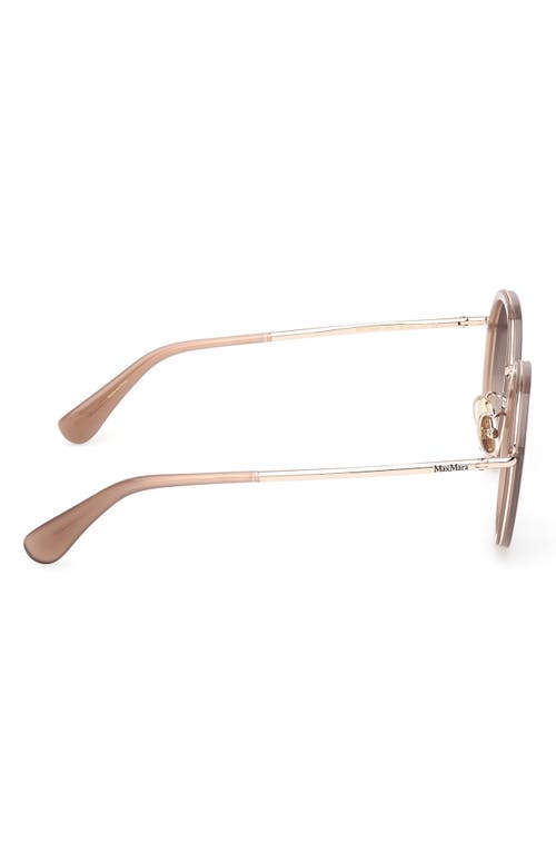 Max Mara 57mm Round Sunglasses