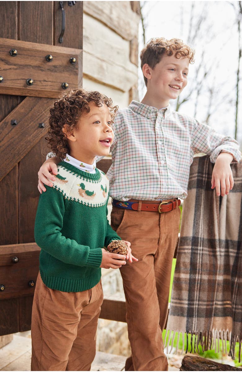 Little English Kids' Banded Pant, Alternate, color, Chestnut Corduroy