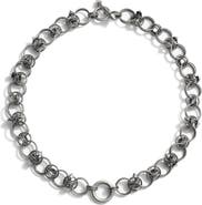 Awe Inspired 14.5-Inch Chain Mail Toggle Charm Choker