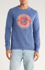 Lucky Brand Long Sleeve Budweiser Graphic T-Shirt