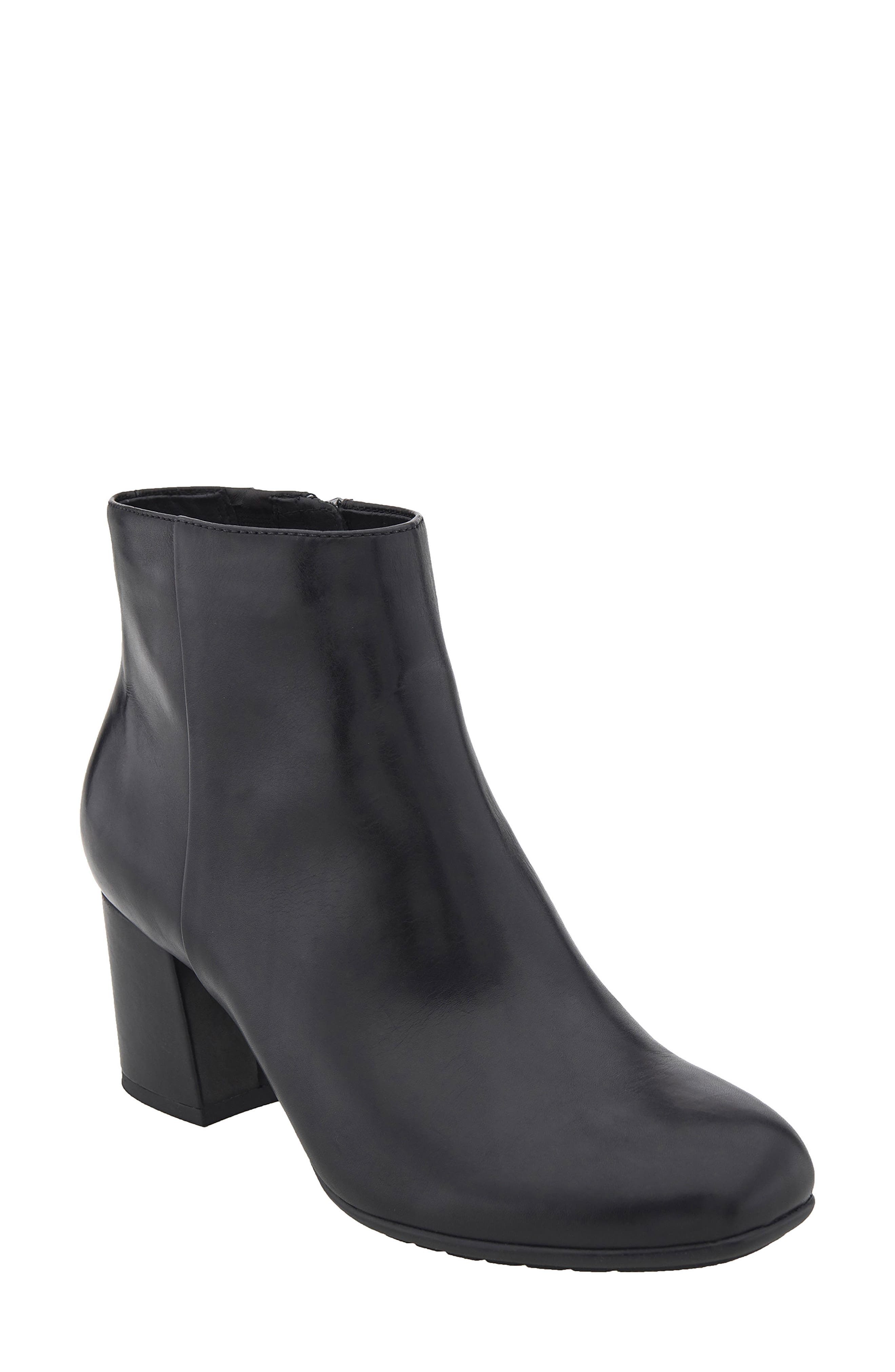 Apollo Bootie, Main, color, BLACK LEATHER