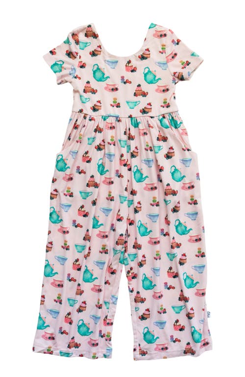 Laree + Co Lillian's Garden Tea Party Leggy Romper In Multi