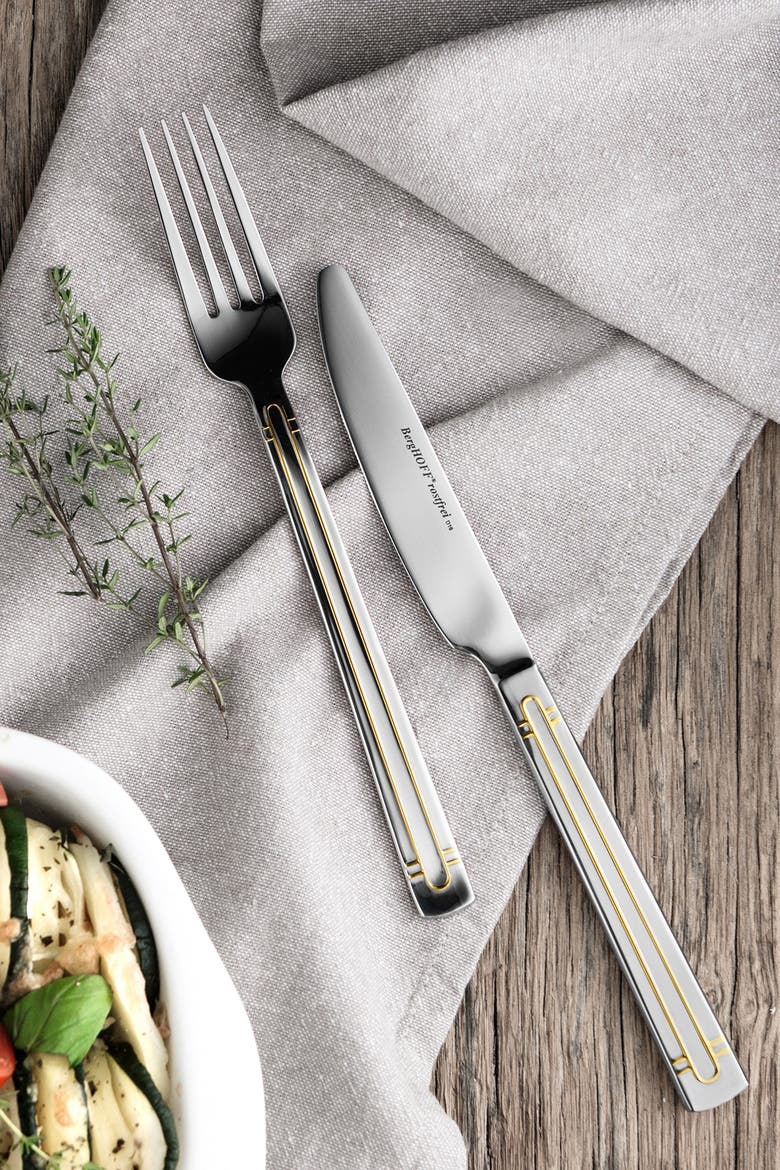Silver/Gold Ralph Kramer Heritage 72-Piece Flatware Set, Alternate, color, SILVER