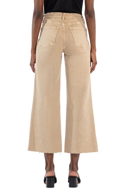 KUT FROM THE KLOTH KUT FROM THE KLOTH MEG FAB AB RAW HEM HIGH WAIST ANKLE WIDE LEG JEANS 