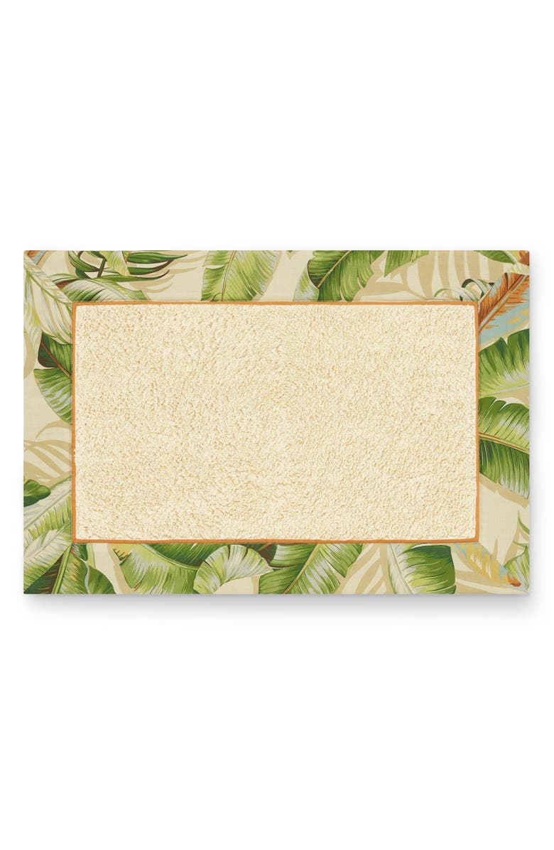 Tommy Bahama Palmiers Bath Rug, Main, color, Medium Green