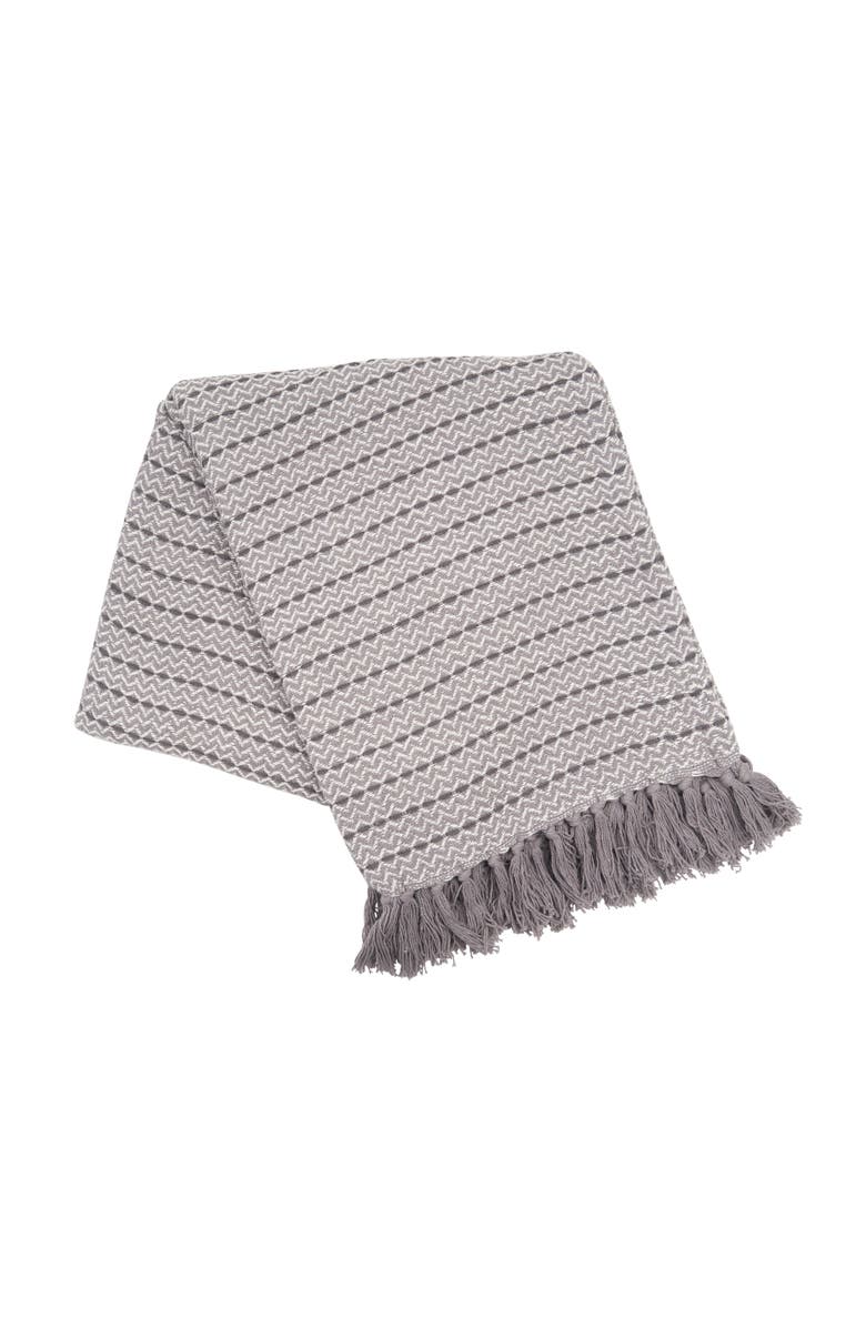 C&F Home Mini Chevron Throw Blanket Collection, Alternate, color, Grey