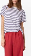 CAMI NYC Mattea Faux Pearl Trim Pima Cotton T-Shirt