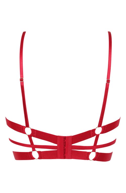 Hunkemoller Hunkemöller Jacky Strappy Underwire Longline Bra In Chili Pepper