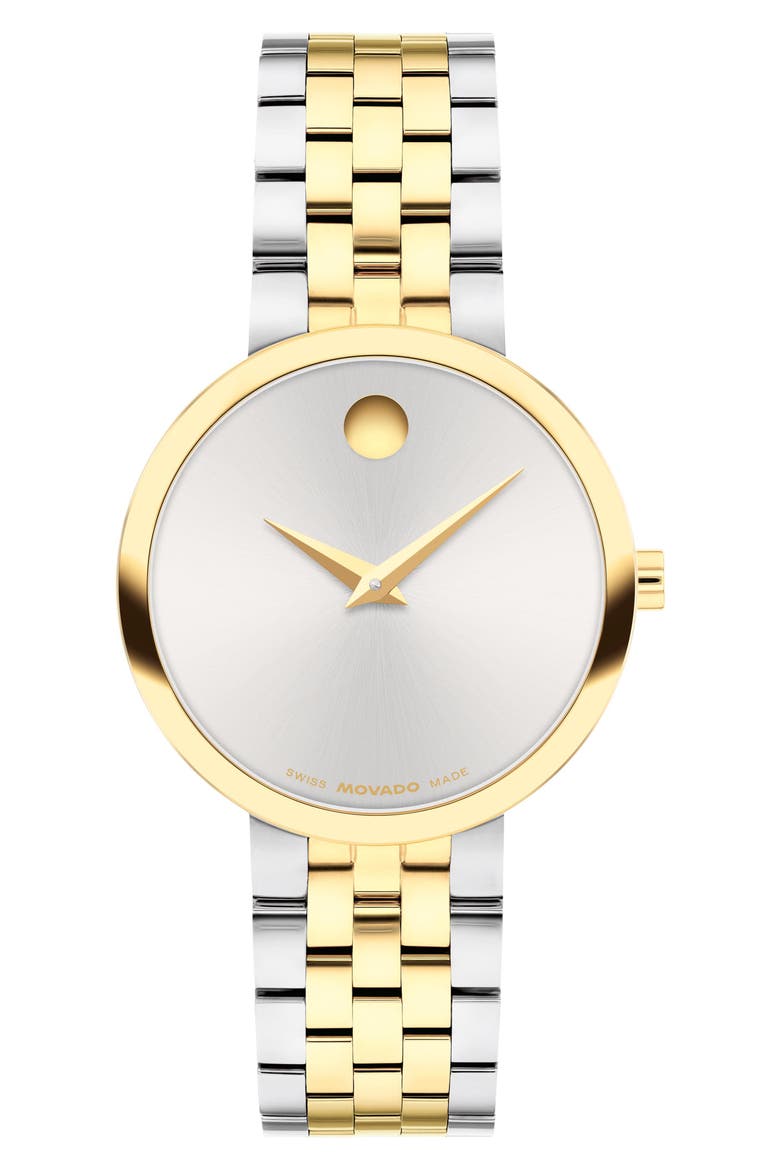 Museum Classic Bracelet Watch, 29.5mm, Main, color, SILVER/ GOLD