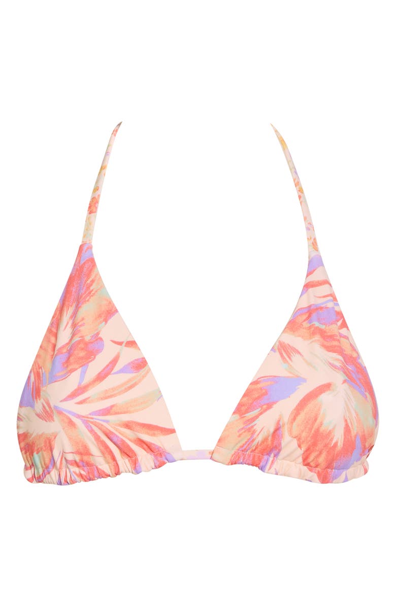 Billabong Tropic Wave Reversible Triangle Bikini Top, Main, color, Tropic Wave