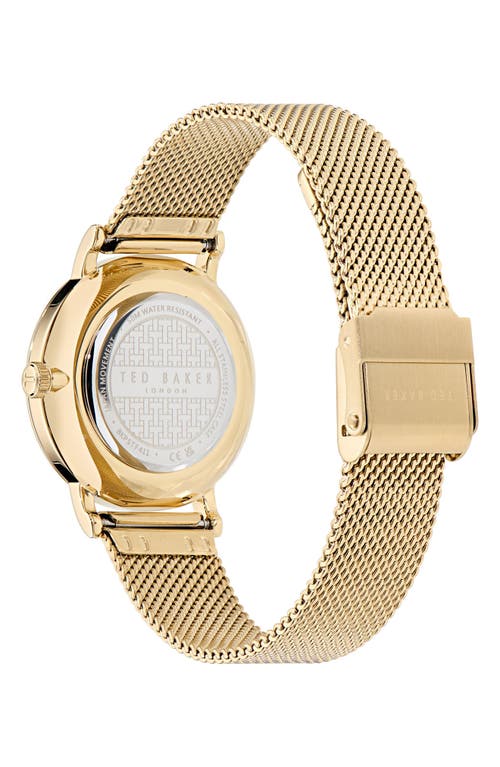 Ted Baker Classic Mesh Strap Watch, 32mm In Goldone