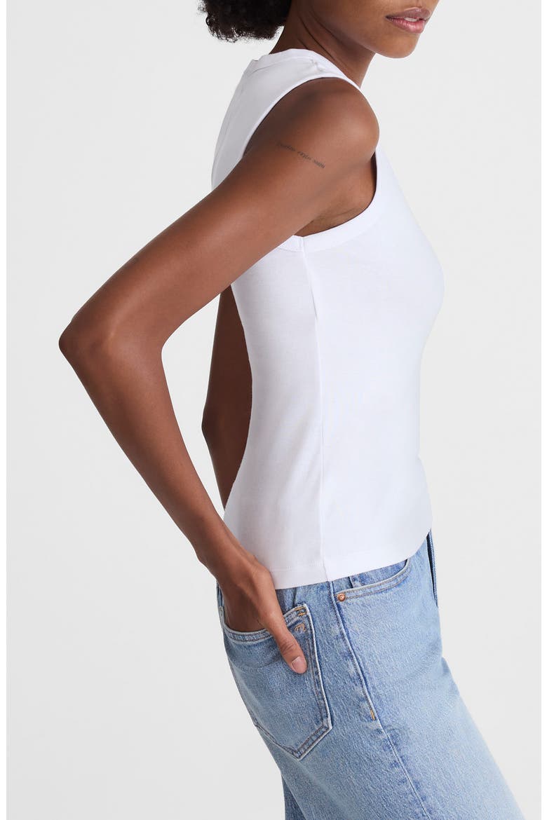 '90s Shell Tank, Alternate, color, WHITE