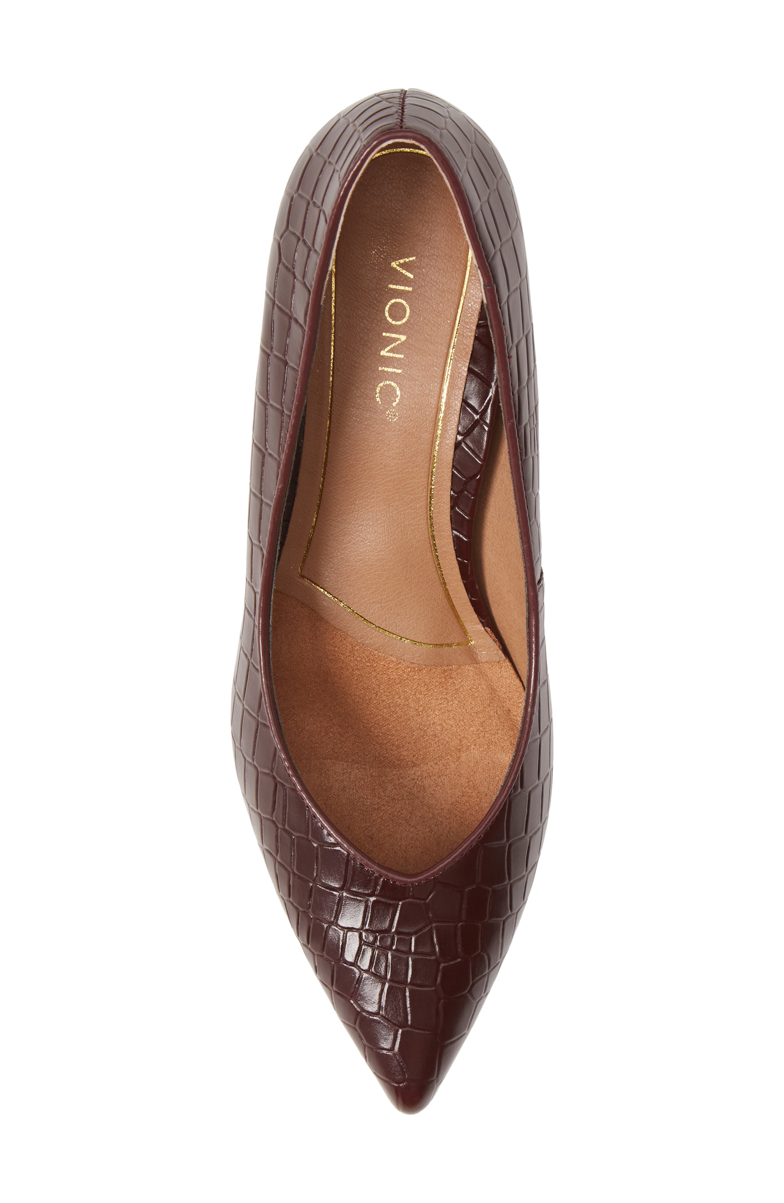Josie Kitten Heel Pump, Alternate, color, WINE LEATHER