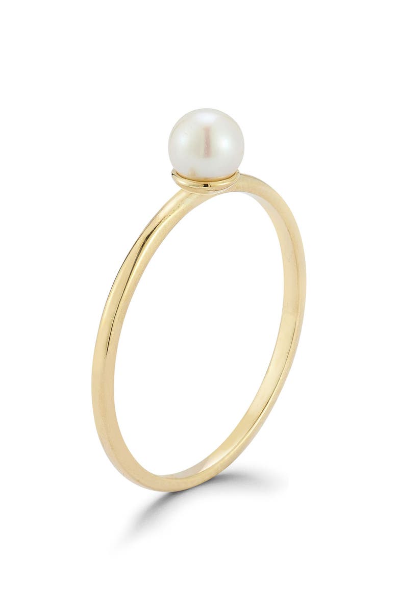 Ember Fine Jewelry 14K Gold 4mm Cultured Pearl Ring, Alternate, color, 