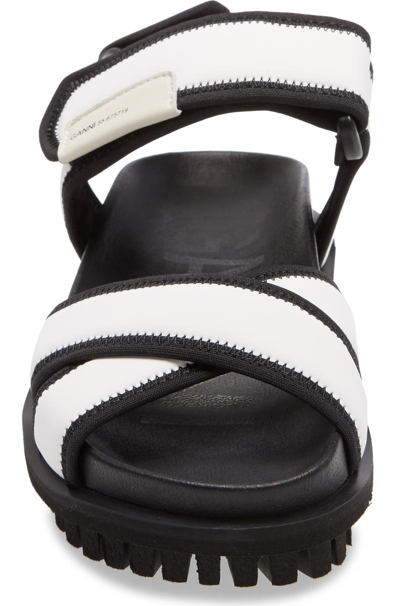 Ganni Quarter Strap Sandal, Alternate, color,