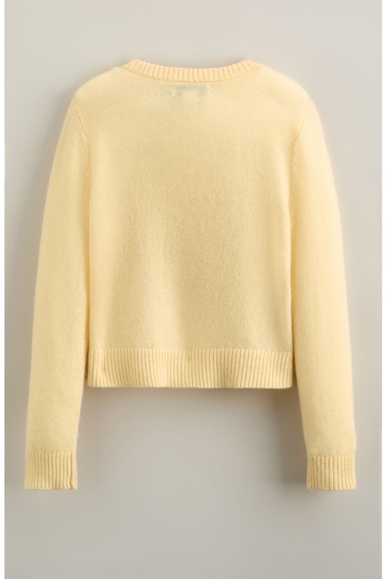 Kids' Cashmere Cardigan, Alternate, color, YELLOW CLOVER