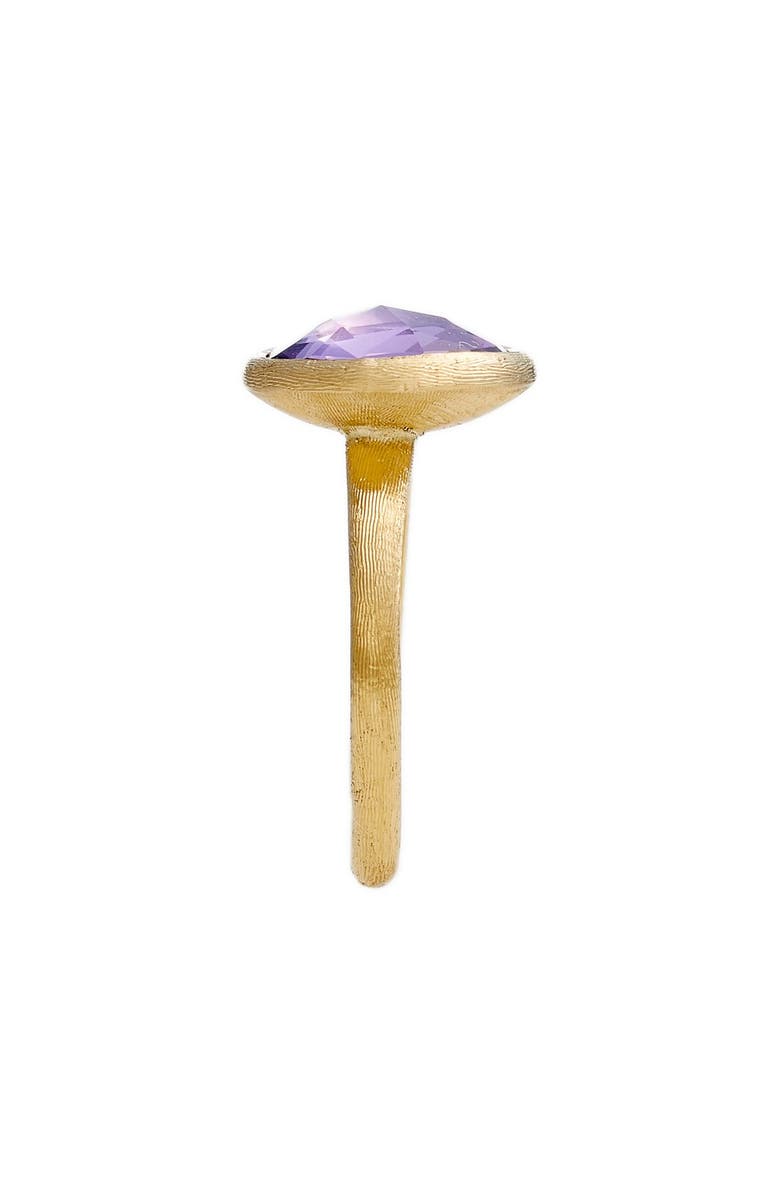 Marco Bicego Stackable Semiprecious Stone Ring, Alternate, color, Yellow Gold/ Amethyst