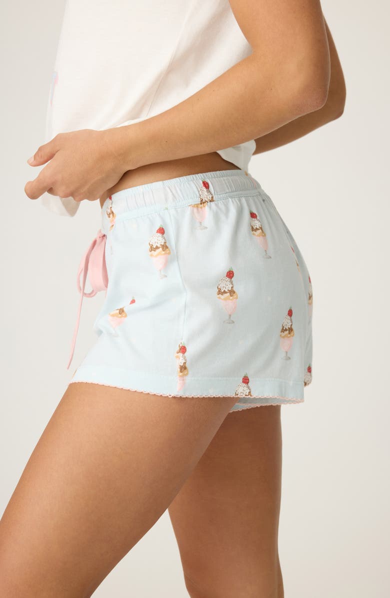 PJ Salvage Sundae Best Cotton Blend Pajama Shorts, Alternate, color, 
