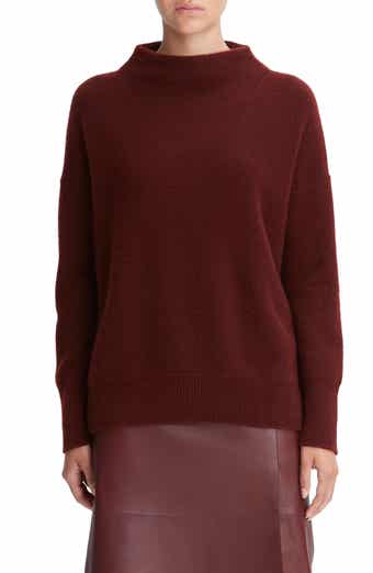 Vince Boiled Cashmere Funnel Neck Pullover