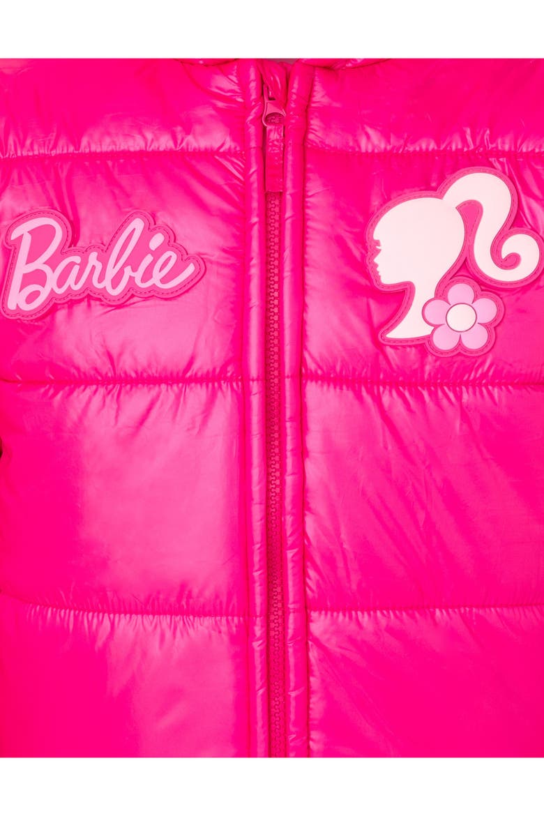 Hooded Puffer Jacket, Alternate, color, Barbie Pink