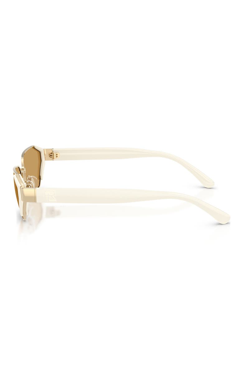 56mm Irregular Sunglasses, Alternate, color, SHINY PALEGOLD / OCHRE