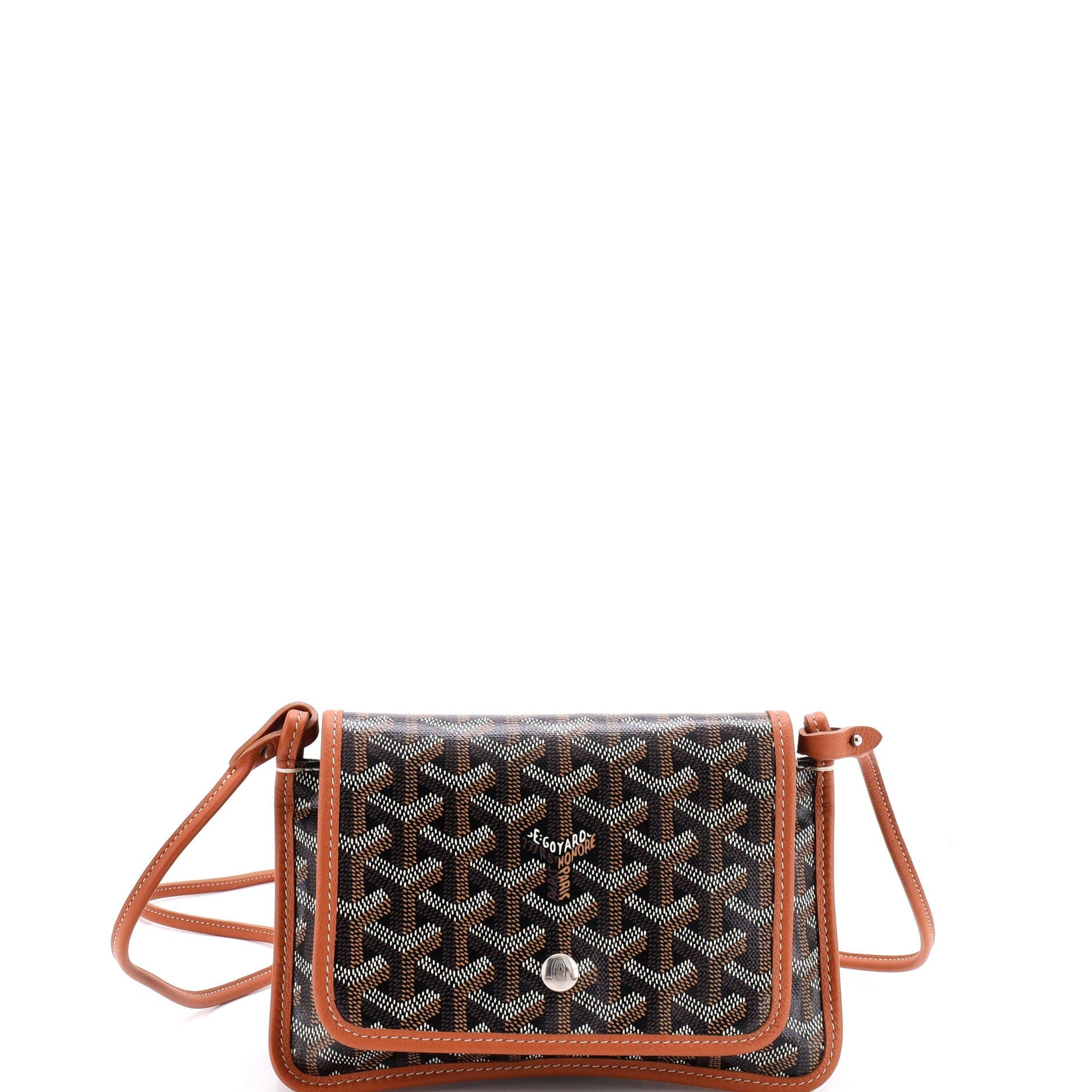 Plumet Clutch Wallet Coated Canvas, Main, color, Brown