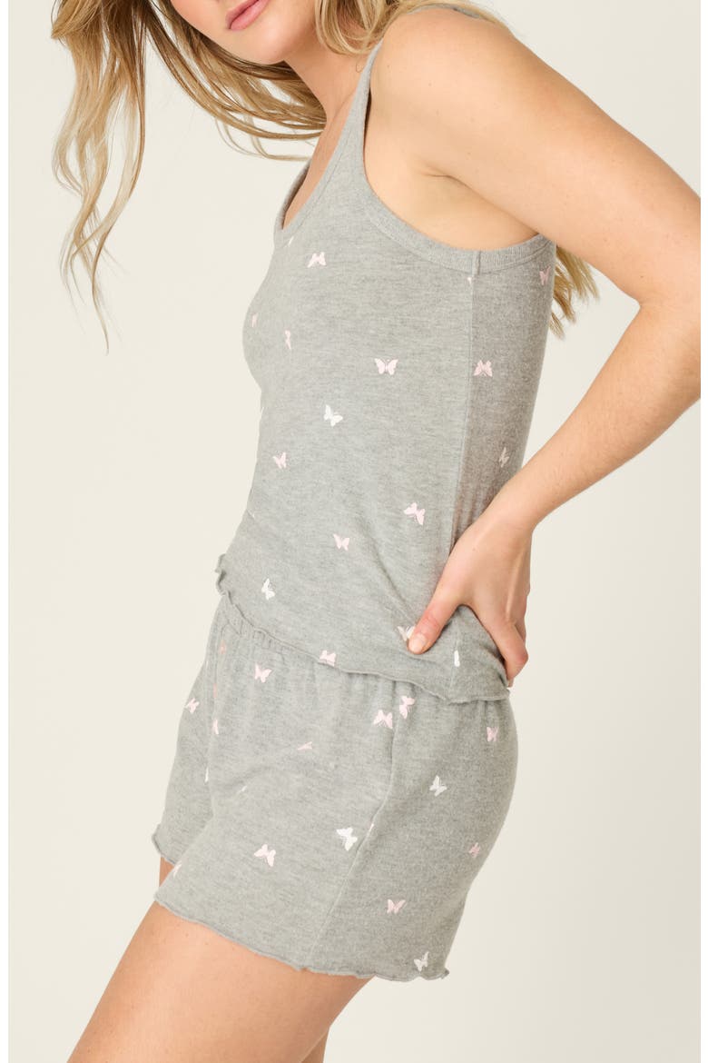 Peachy Mix & Match Tank Pajamas, Alternate, color, HEATHER GREY