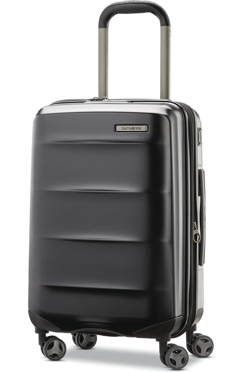 Samsonite Octiv Hardside Spinner 22-Inch Carry-On Luggage, Main, color, Stealth Black