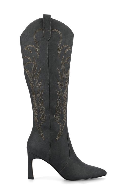 Journee Collection Journee Womens Laramie Knee High Western Boots