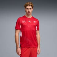 PUMA Men's Puma Red Switzerland National Team 2026 Home Replica Jersey