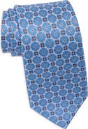 Duchamp Medallion Jacquard Silk Tie