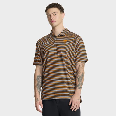 Men's Nike Tennessee Orange Tennessee Volunteers 2025 Coaches Premium Tour Stripe Dri-FIT Polo