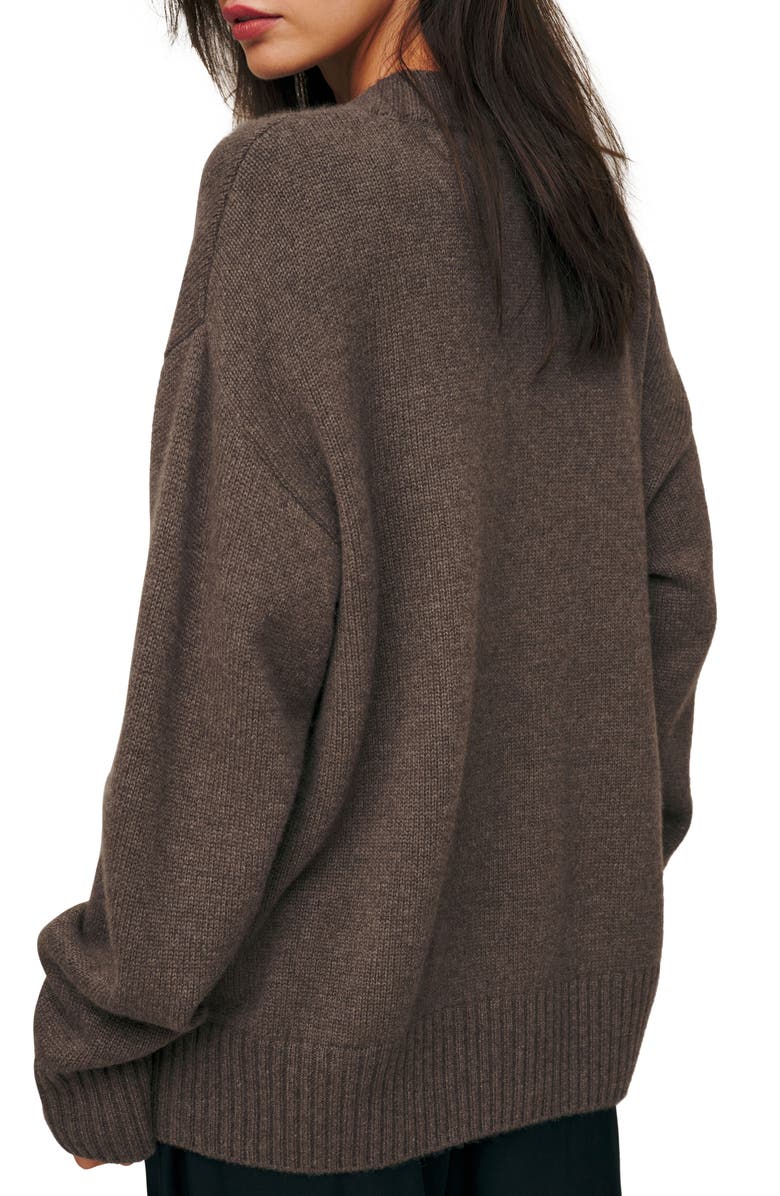 Reformation Jadey Oversize Cashmere Sweater, Alternate, color, Dachshund