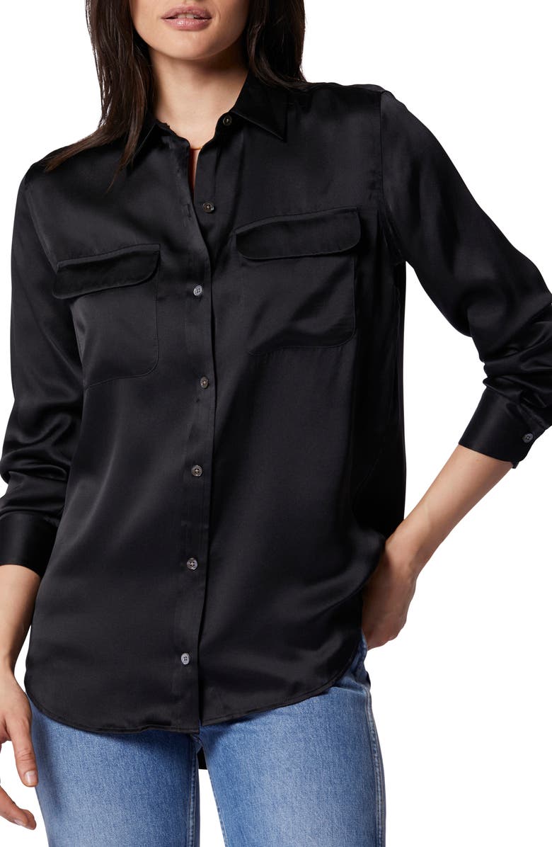 Equipment Signature Silk Button Up Silk Shirt, Main, color, 