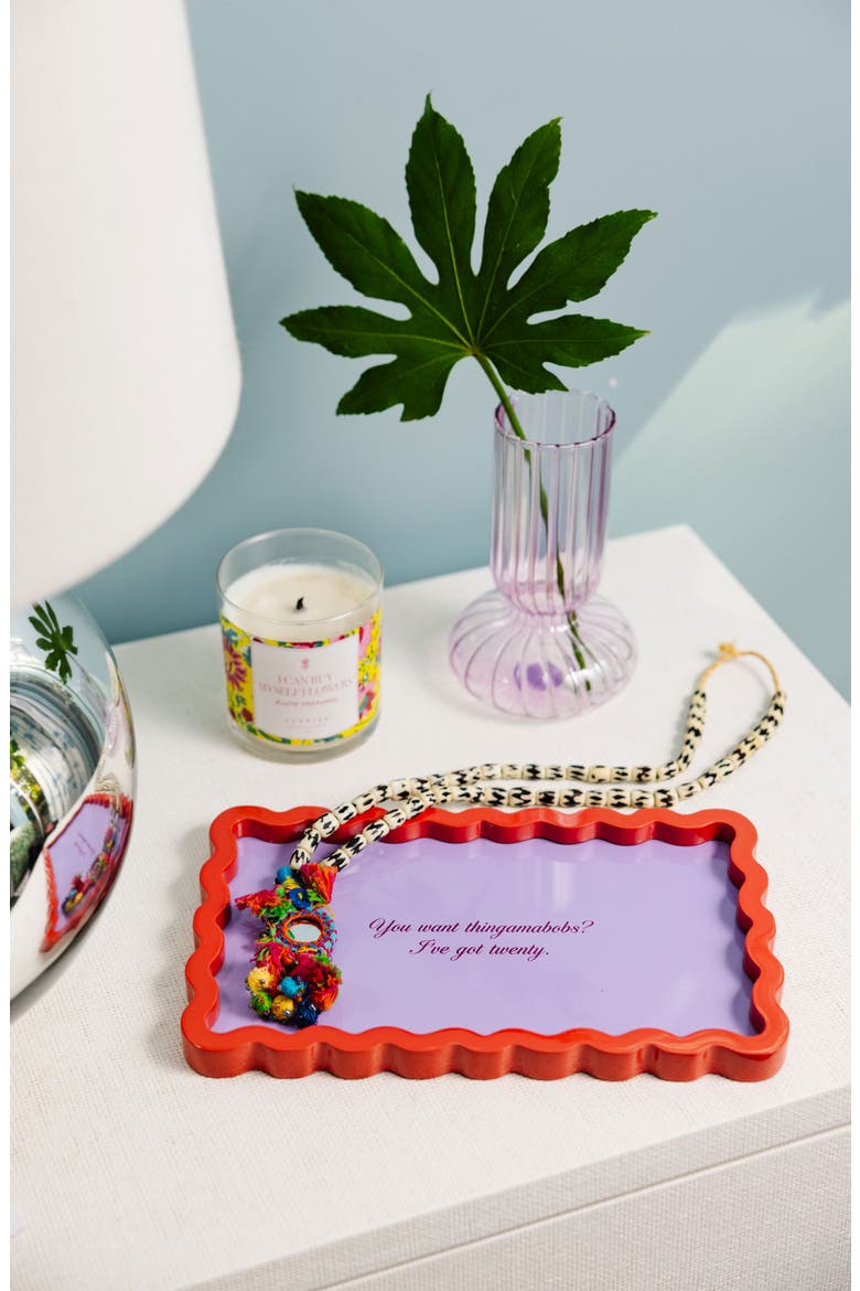 Thingamabobs Lacquer Tray, Alternate, color, Purple, Red-Orange