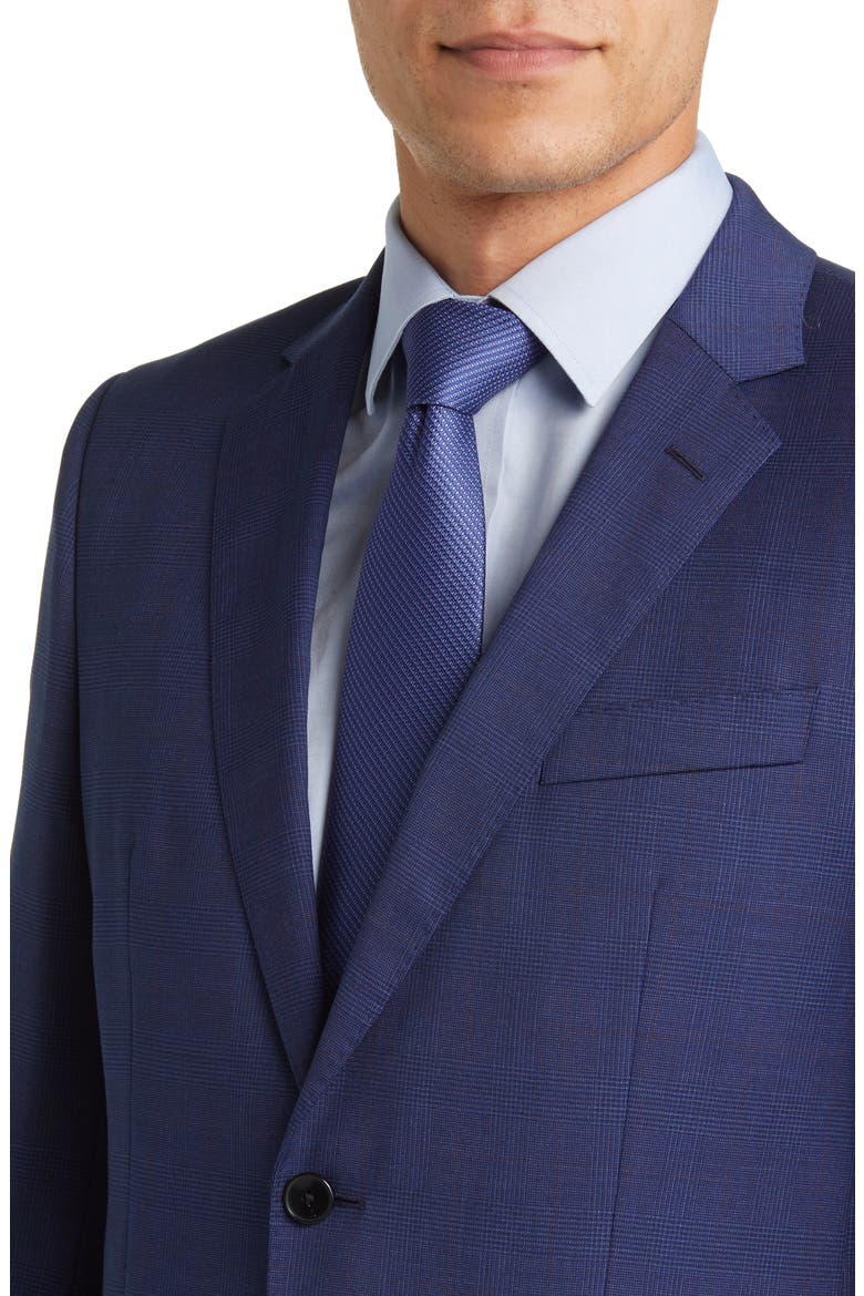Huge Blue Plaid Stretch Wool Suit, Alternate, color, DK BU