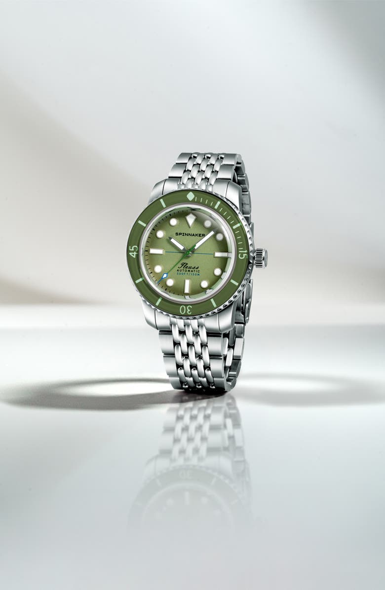 SPINNAKER Fleuss 40 Pine Crest Automatic Bracelet Watch, 40mm, Alternate, color, 