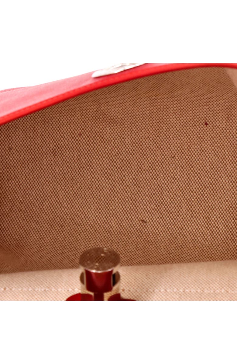 Pre-Owned Hermes Herbag Zip Berline Vache Canvas and Leather 31, Alternate, color, Rouge Piment