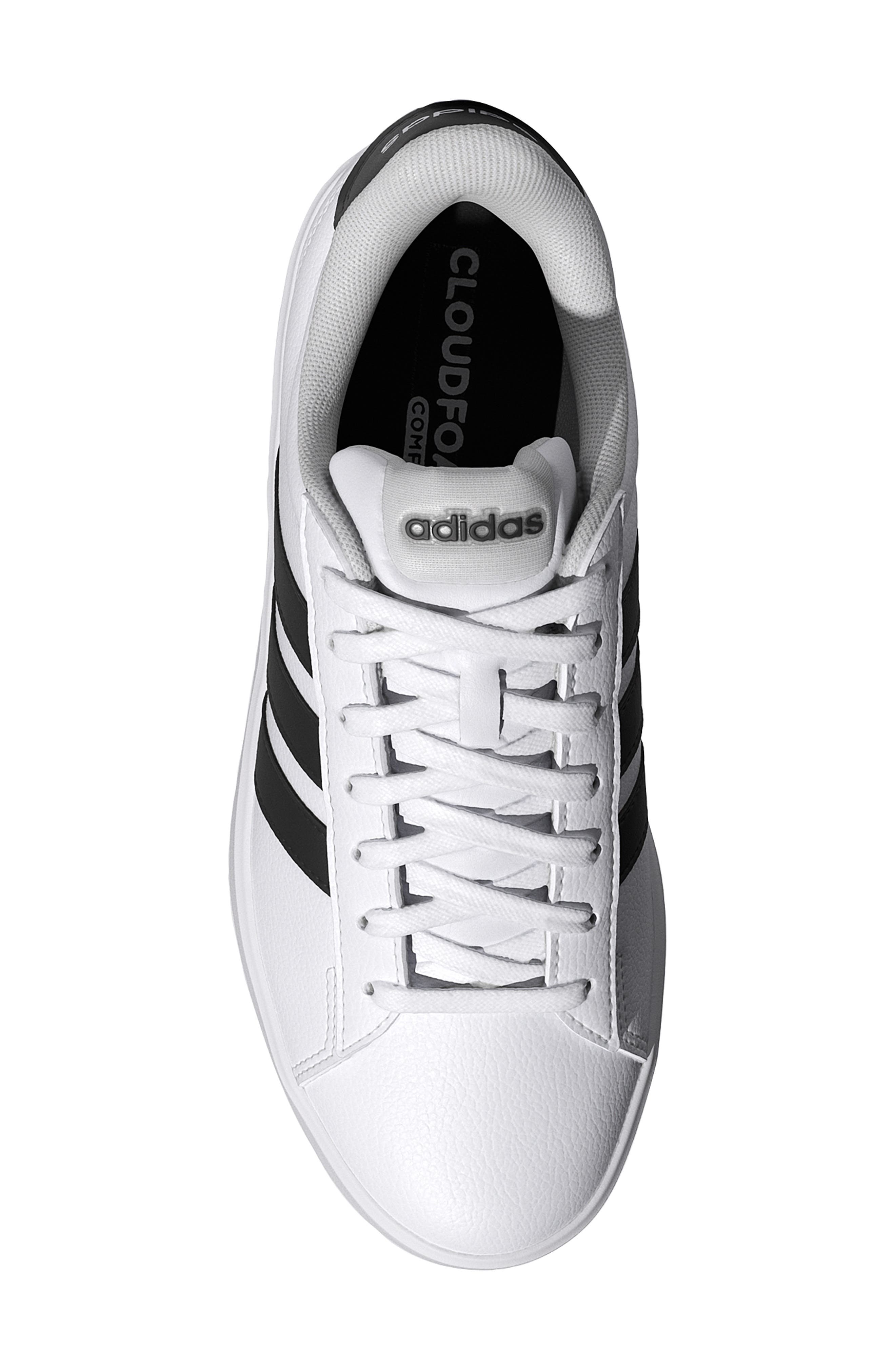 adidas Grand Court 3.0 Sneaker, Alternate, color, White/ Core Black/ White
