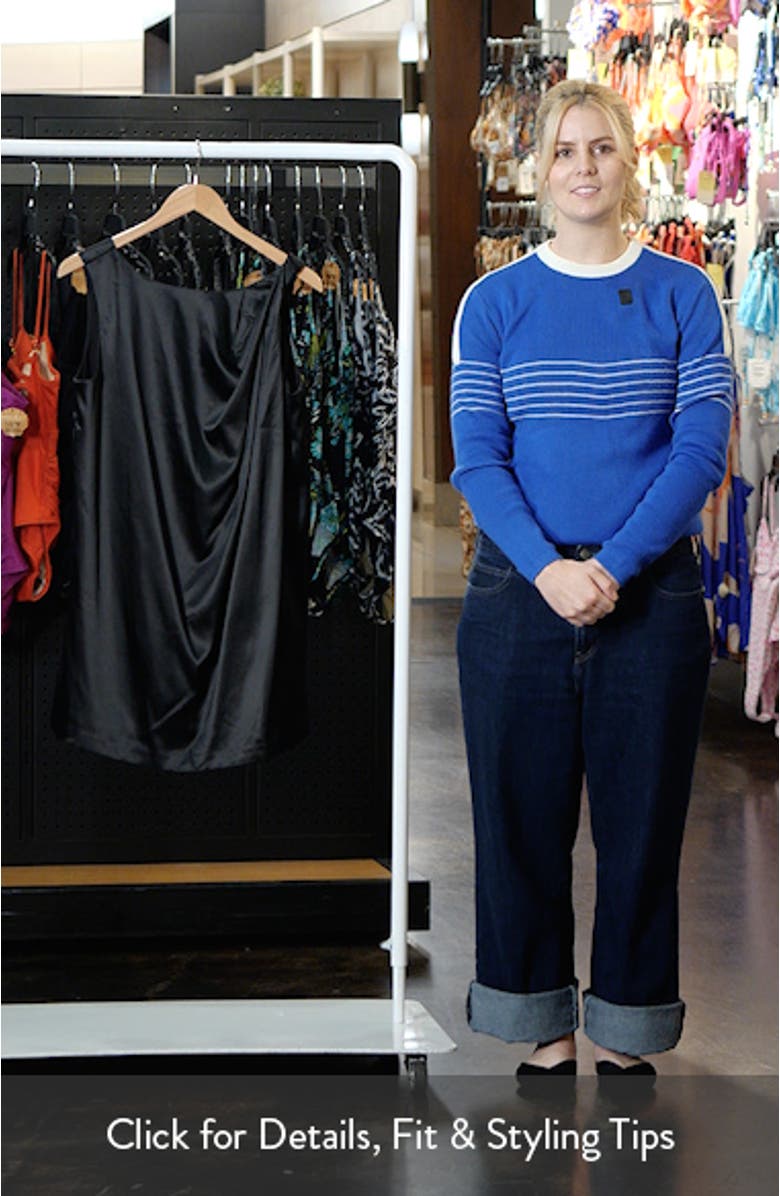 Sleeveless Satin Dress with Back Bow Accent, sales video thumbnail