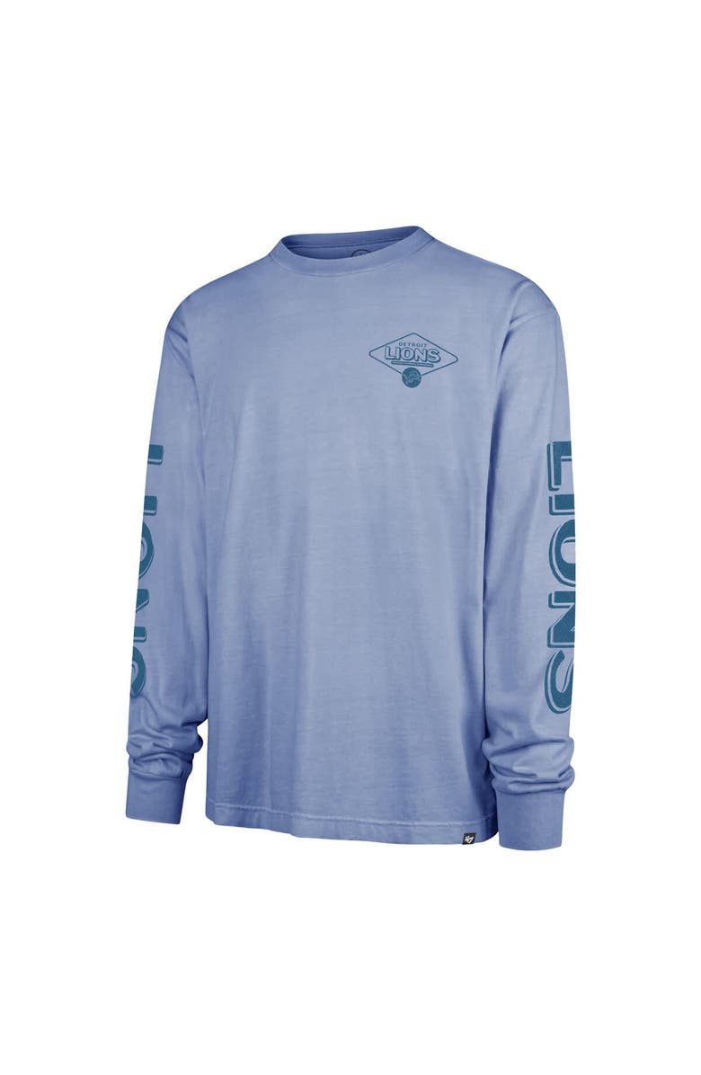 '47 Men's '47 Blue Detroit Lions Cairn Ravine Foundation Long Sleeve T-Shirt, Alternate, color, Blue