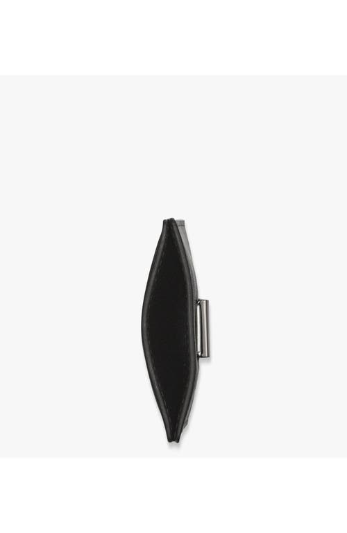 Mcm Aren Money Clip Card Case In Black