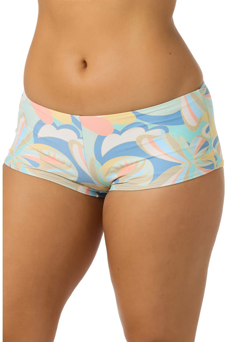 Butterfly Geo Surfs Up Swim Shorts, Alternate, color, BLUE MULTI COLORED