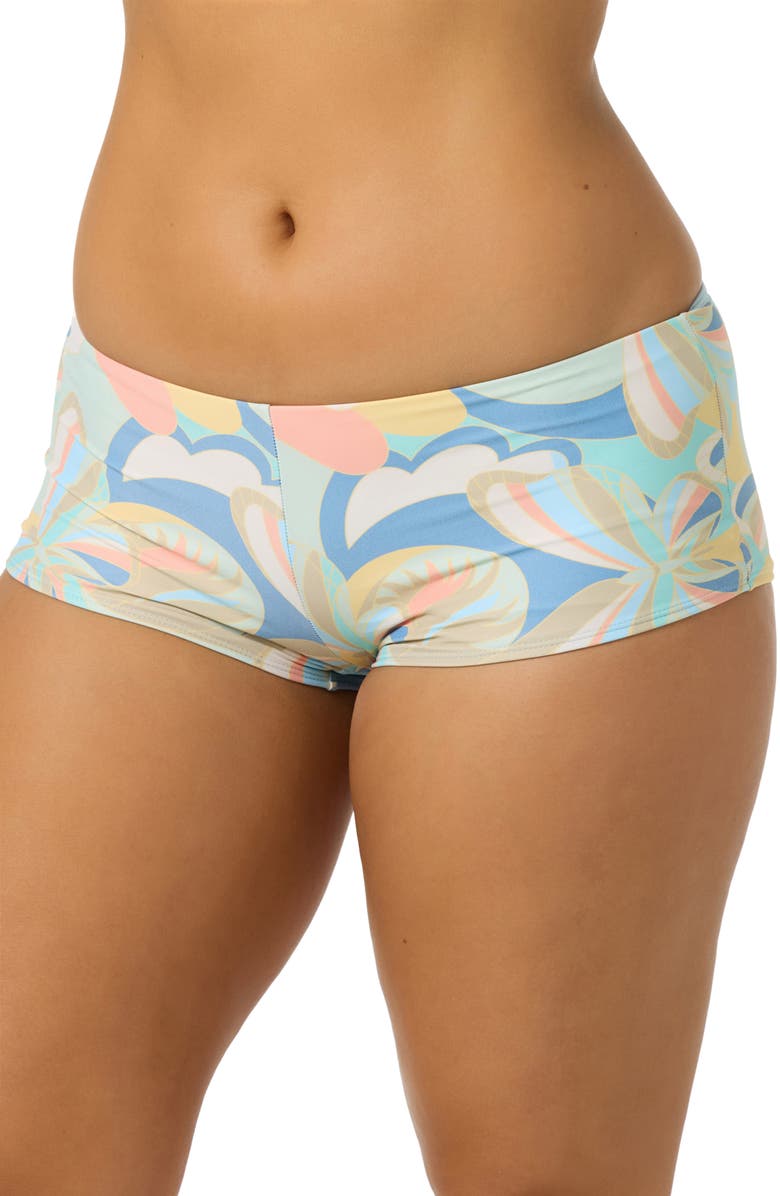 O'Neill Butterfly Geo Surfs Up Swim Shorts, Alternate, color, Blue Multi Colored